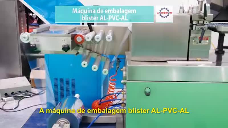 Máquina de embalagem blister AL-PVC-AL