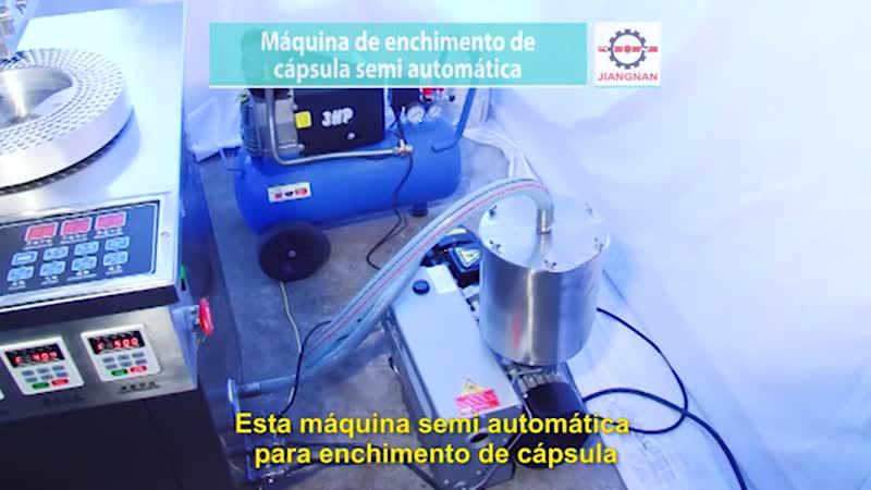 Máquina de enchimento de cápsula semiautomática