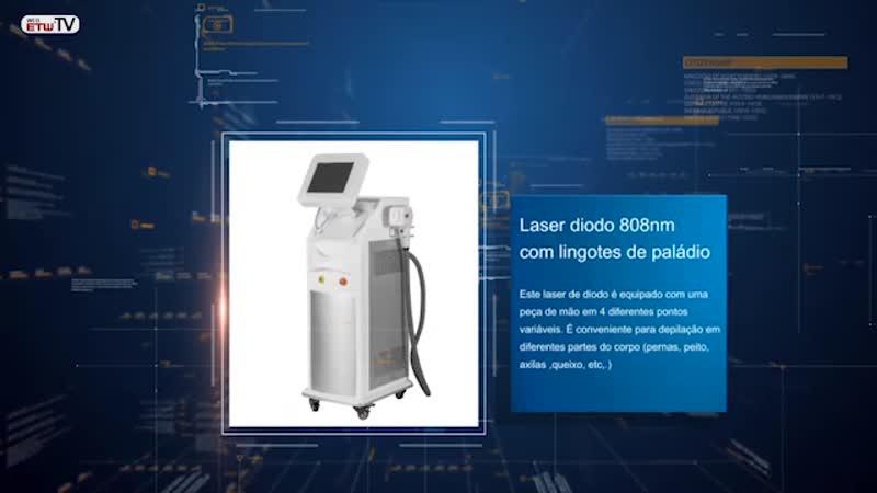 Laser diodo 808nm com lingotes de paládio