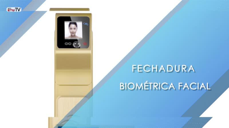 Fechadura biométrica facial